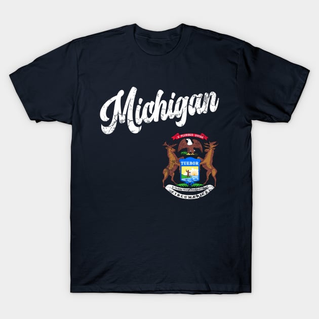 Michigan State Flag T-Shirt by E